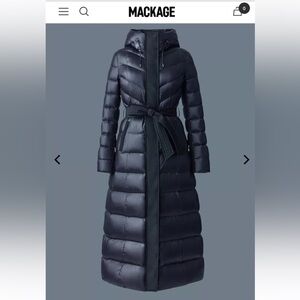 Brand New Mackage Calina Maxi Puffer Coat Sz Large